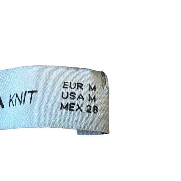 Zara Women's Open Knit Linen High Waisted Flared Ribbed Beige Pants Size Medium - Picture 4 of 9